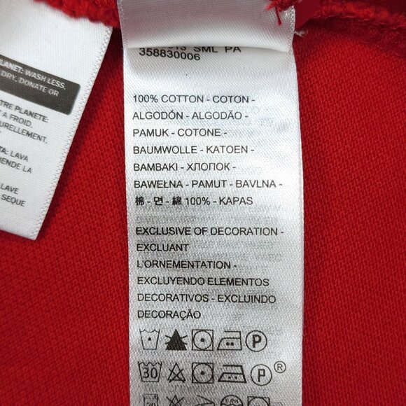 Levis Mens Red Polo Shirt Size Medium Standard Fit Cotton - Picture 7 of 9